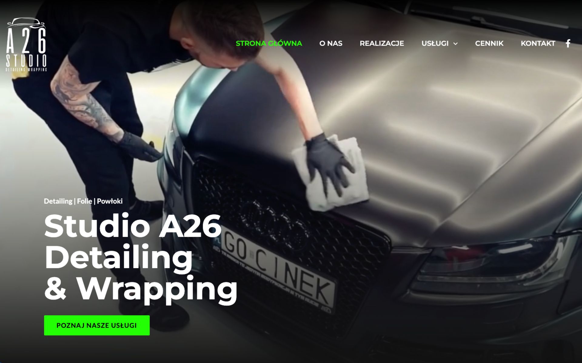 StudioA26 – strona dla autodetailingu