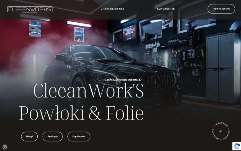 CleeanWorks – strona dla autodetailingu