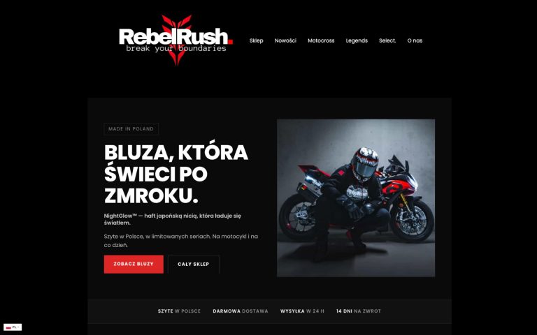RebelRush – sklep internetowy z odzieżą motocyklową