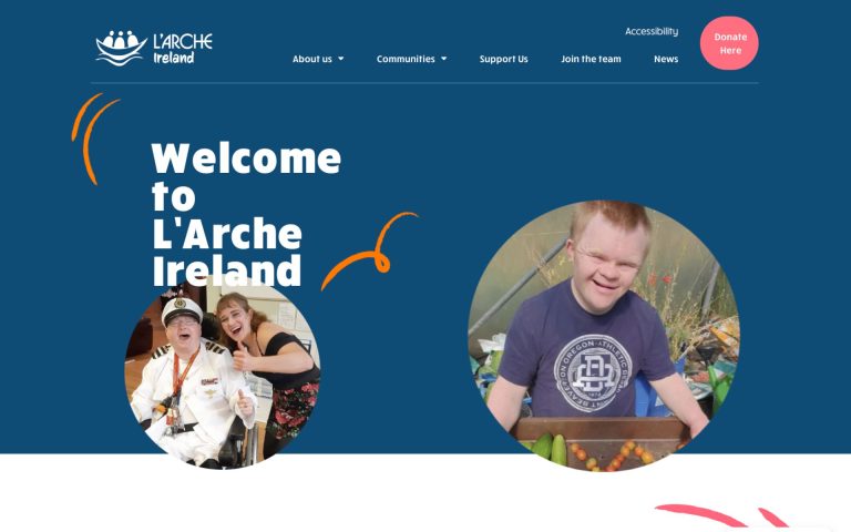 L’Arche Ireland – strona dla międzynarodowej fundacji